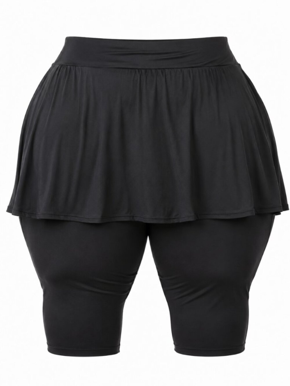ModLi Black Skirted Swim Capris Modest Swimwear Women’s 5X